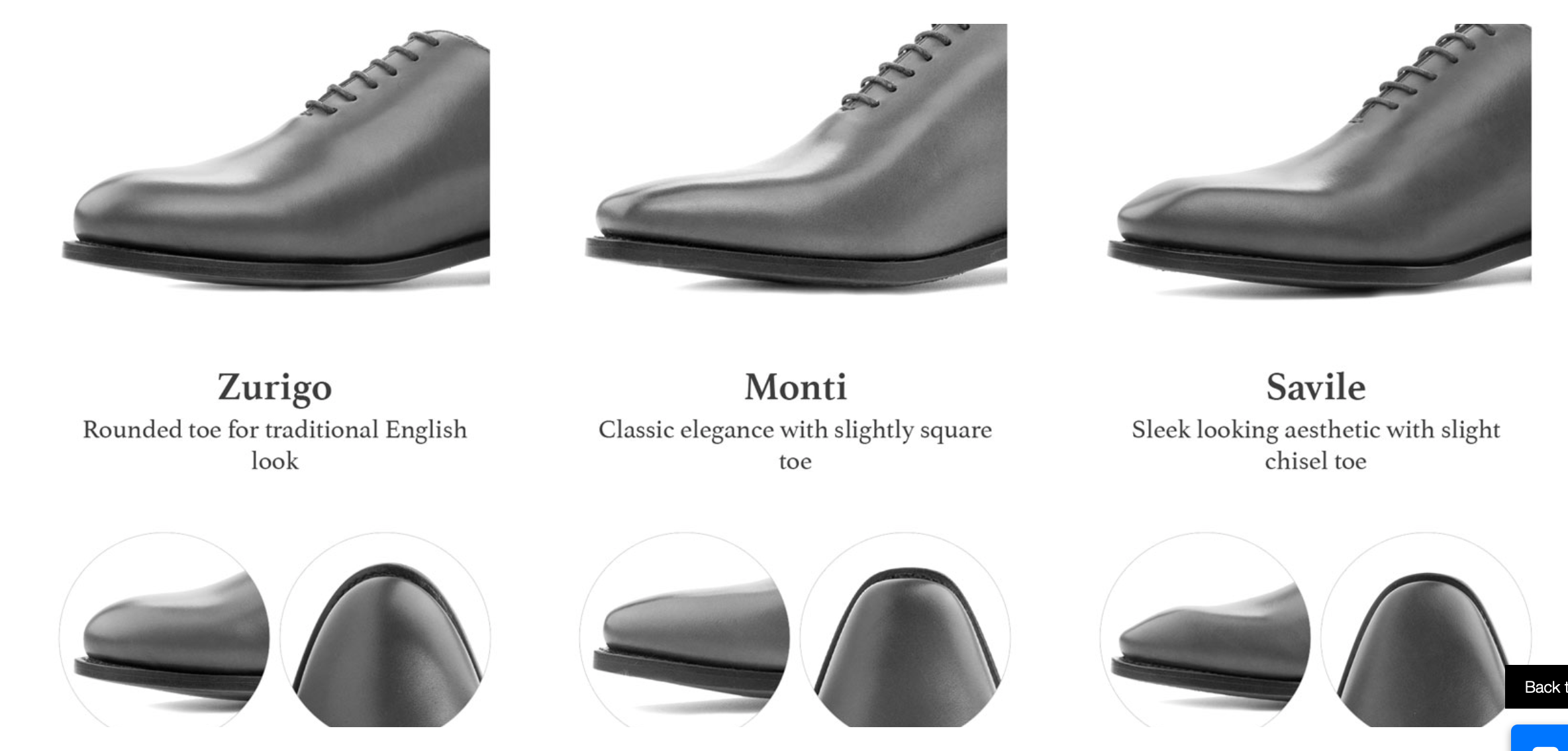 Shoe Toe Shapes