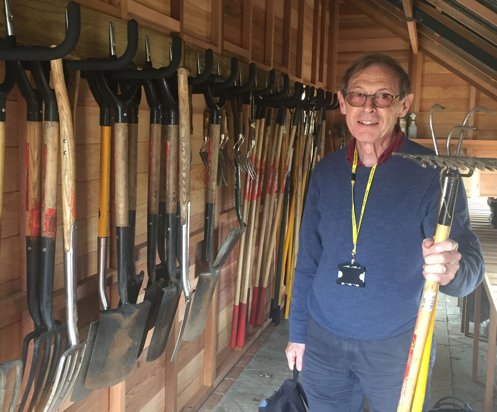 Rupert, one of the lucky community allotment holders