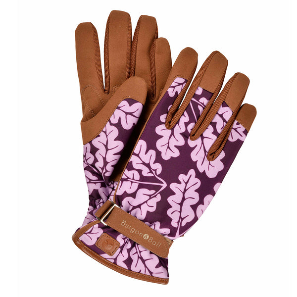 Town & Country TGL114M Luxury Soft Leather Ladies Gardening Gloves Plum 