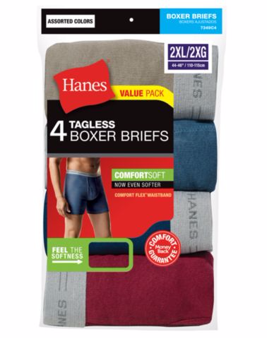 hanes 4 pack boxer briefs