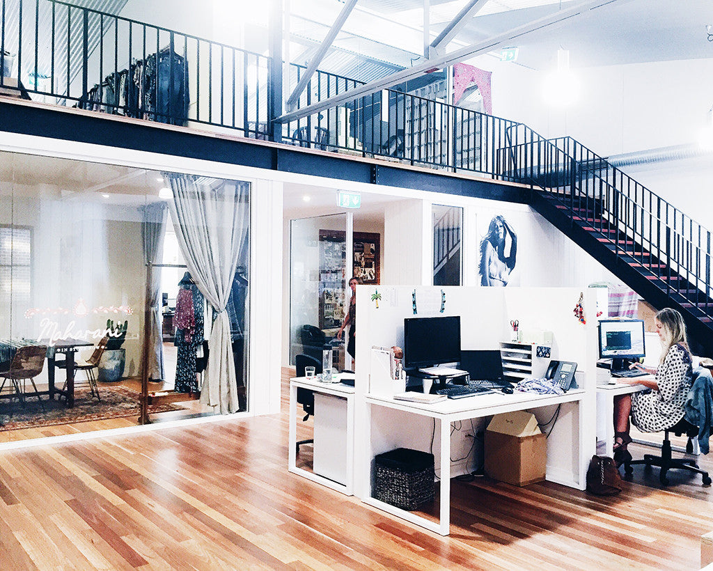 Tigerlily Swimwear design studio - peek into their gorgeous design office studio - behind the scenes