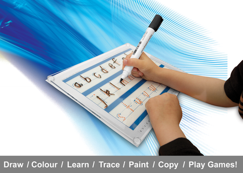 Writeboards clear reusable writing board. Learn to form the Australian alphabet and numbers.