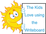 The kids LOVE using Writeboards clear reusable boards, a great teaching resource