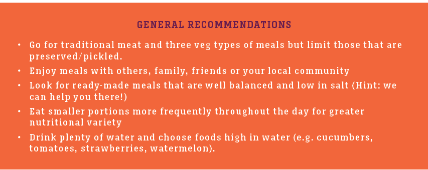 Dineamic Recommendations | Healthy Ageing