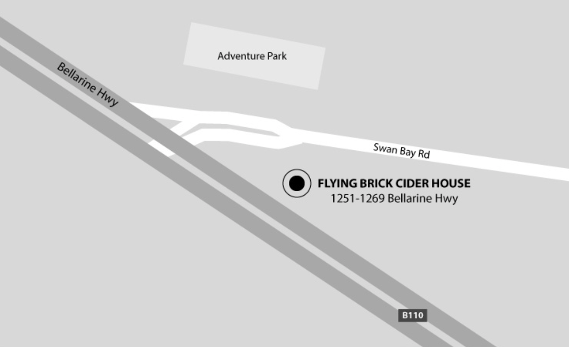 Bellarine Peninsula Flying Brick Cider House Location