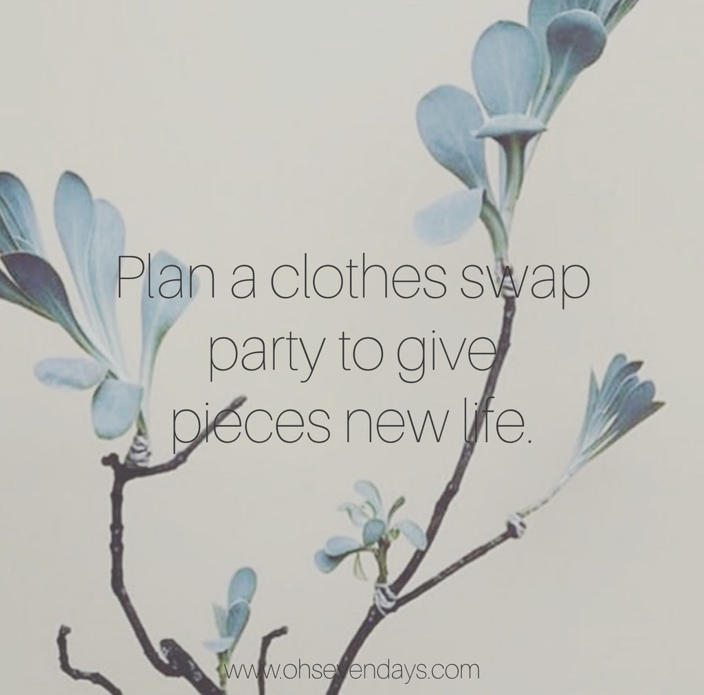 Sustainable clothes swap party 