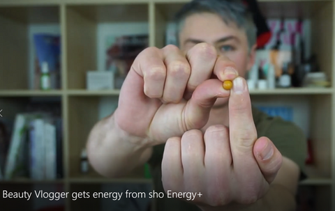 sho energy+ small easy to swallow vegan vitamin b matcha