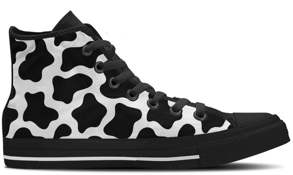 converse cow print high tops