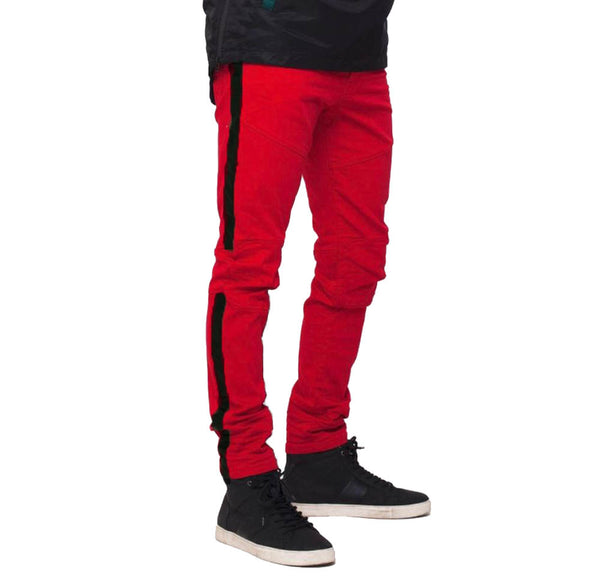 red pants black stripe