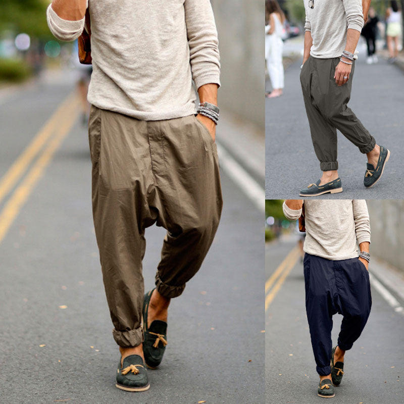 mens casual harem pants