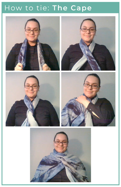 How to tie your scarf: The Cape 
