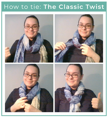 How to tie your scarf: The Classic Twist