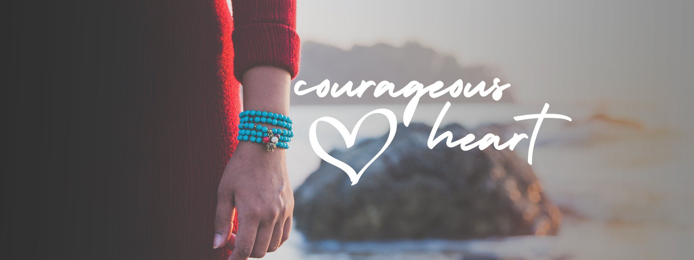 This is Eden Jewelry | Courageous Heart wrapped beaded jewelry