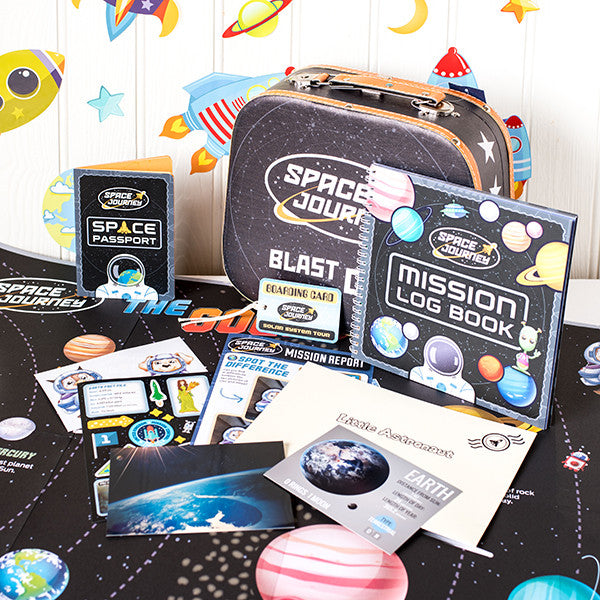 Space themed monthly subscription gift for kids