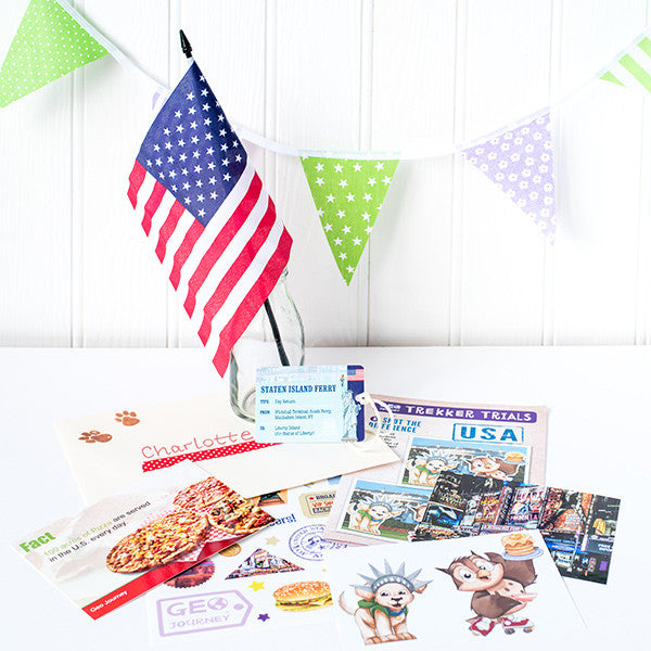 USA themed monthly subscription gift for children