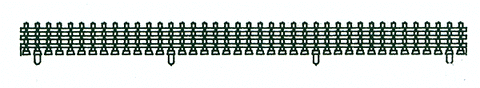 Kato 23-223 N Fence Sections, Double Track Plate