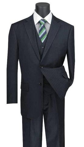 black stripe suit for men