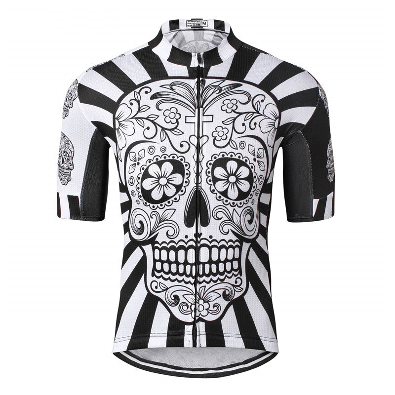 sugar skull cycling jersey