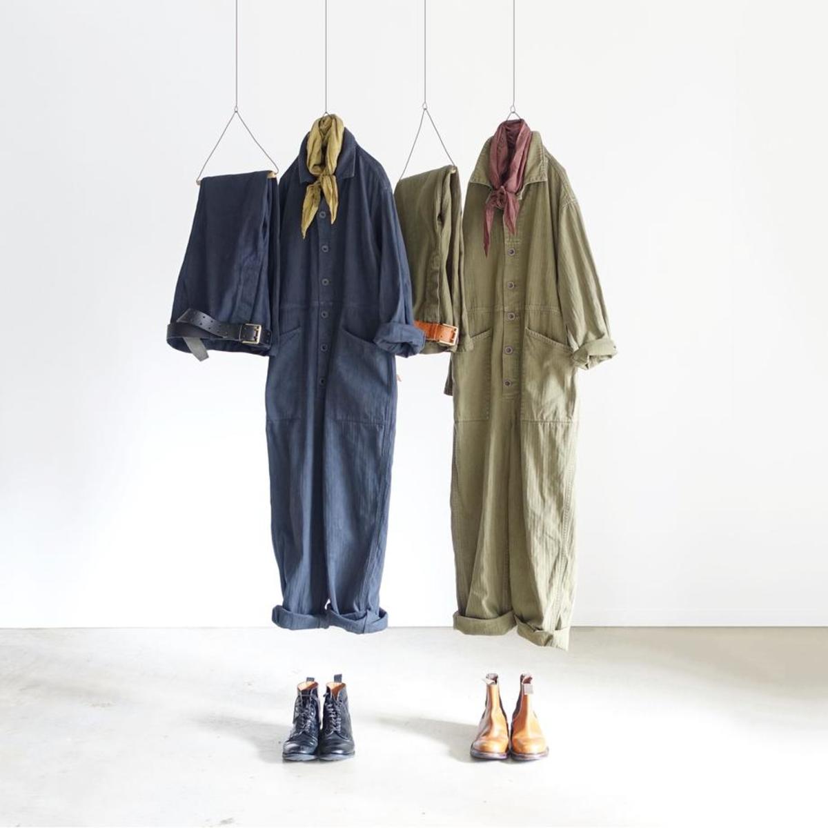 Ichi Herringbone Over Dye Jumpsuit – Pennyroyal Design