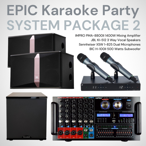 Holiday Package #01: ImPro PMA-6808HD + Stands + BetterMusicBuilder CS-500 + VocoPro Microphone System