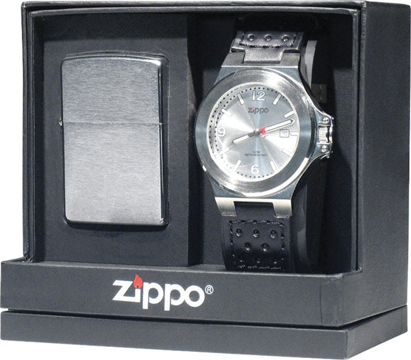 Zippo 20994 UWZ-1 Watch Black Leather Band Miyota Citizen And