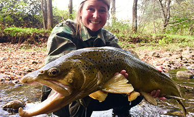 Lauren Dunn World Record Brown Trout Fish