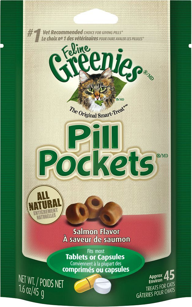 greenies salmon feline pill pockets