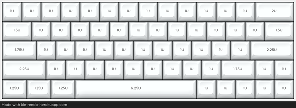 Dedicated arrow 60% layout