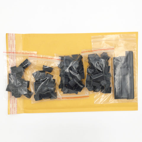 enjoypbt blank pbt keycap set black economy pack