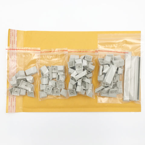 enjoypbt blank pbt keycap set milk economy pack