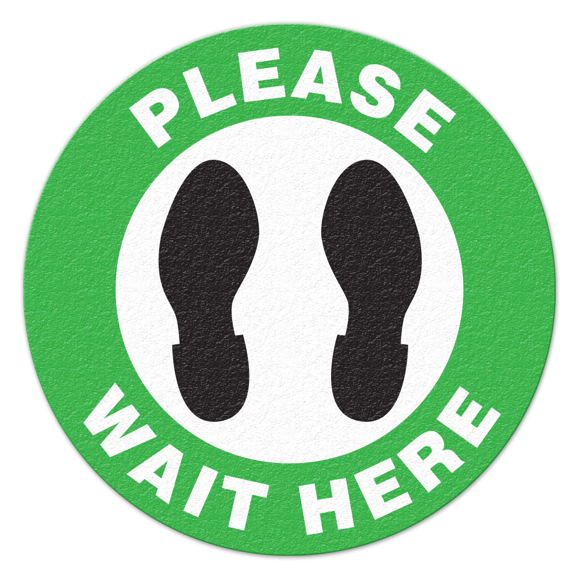 Incom Anti-Slip Please Wait Here Outdoor Floor Sign FS1046OD