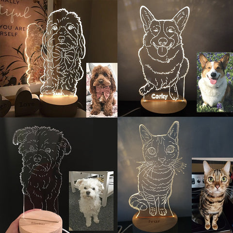 Custom Pet LED Table Lamp - GoMine