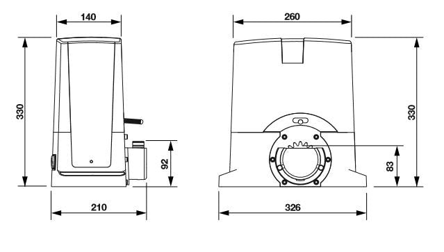 Sliding Gate Motor for Residential Use Beninca BULL624ESA