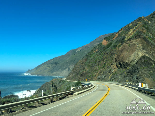 Driving Pacific Coast Highway in California