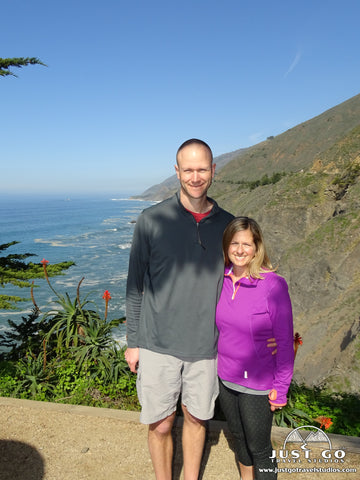 Amy and Pete from Just Go Travel Studios on the California Coast