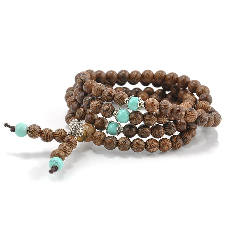 Fashion New Sandalwood Buddhist Meditation 6mm*108 Prayer Bead Mala Bracelets