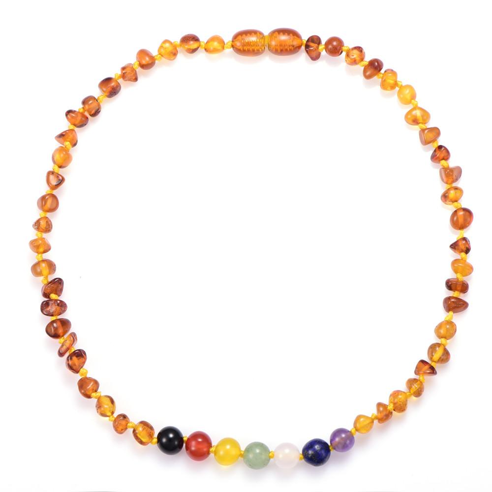 amber crystal necklace for babies