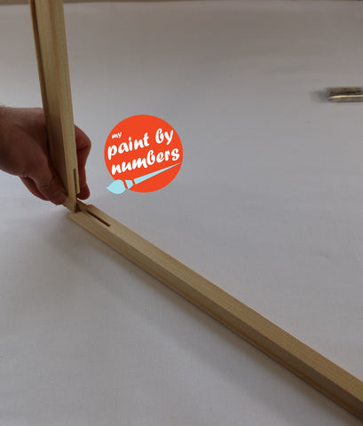 DIY Frame and Stretcher Bars for Canvas Paint by Number kit