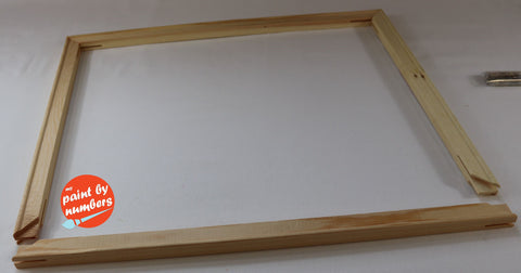 DIY Frame and Stretcher Bars for Canvas Paint by Number kit