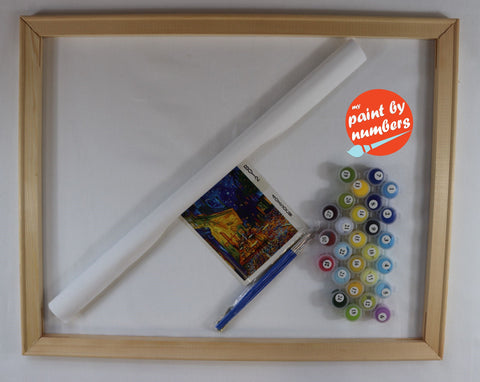 DIY Frame and Stretcher Bars for Canvas Paint by Number kit