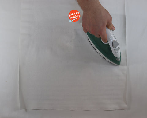 iron canvas to get wrinkles out paint by number kit
