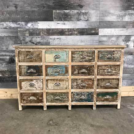 Riverside 16 Drawer Dresser Reclaimed Wood 5tyle Furniture Montreal