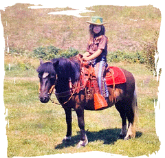 Me and my pony Blackie 1969