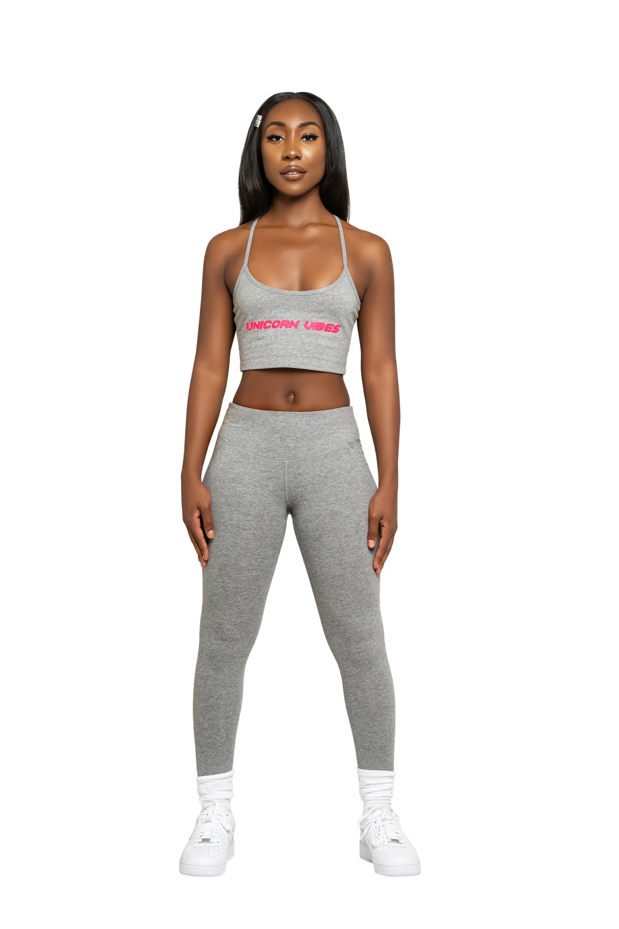 Vibes Grey Leggings