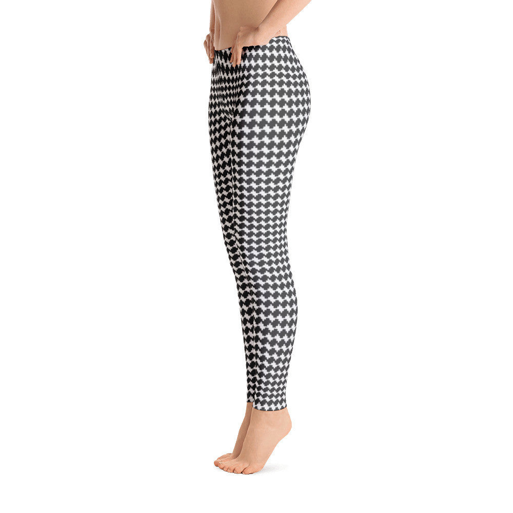 checkered workout leggings