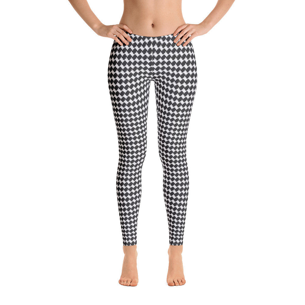 checkered workout leggings