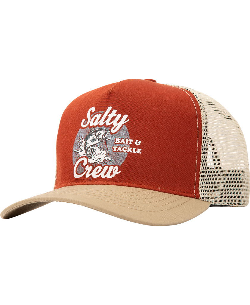 bait and tackle trucker hat