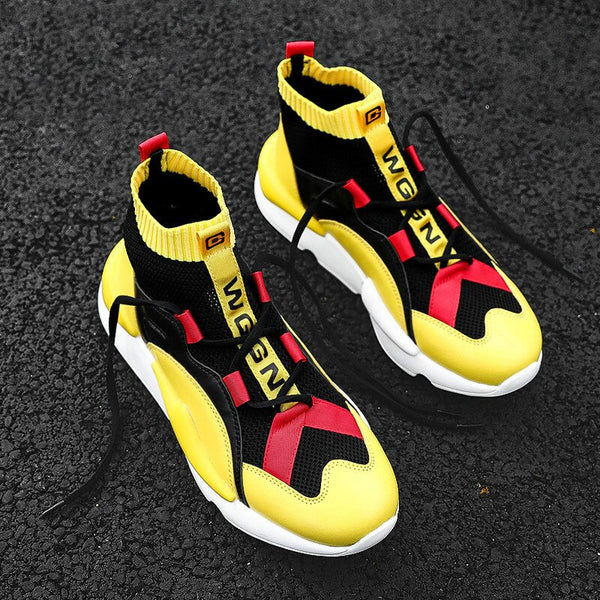 mens yellow designer sneakers