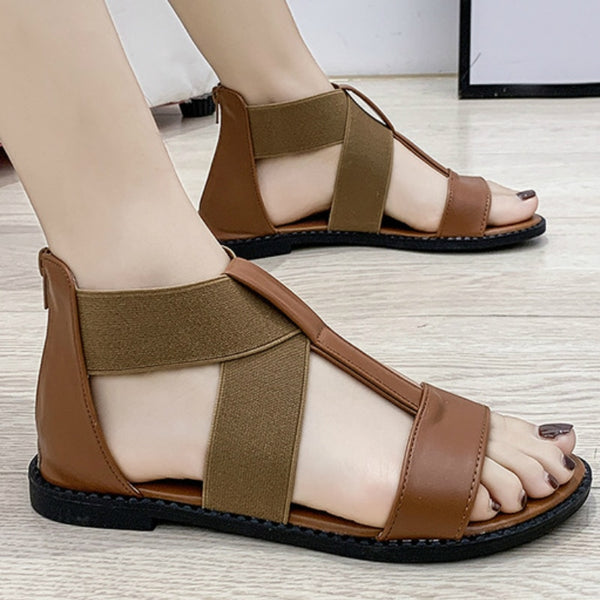 low heel gladiator sandals