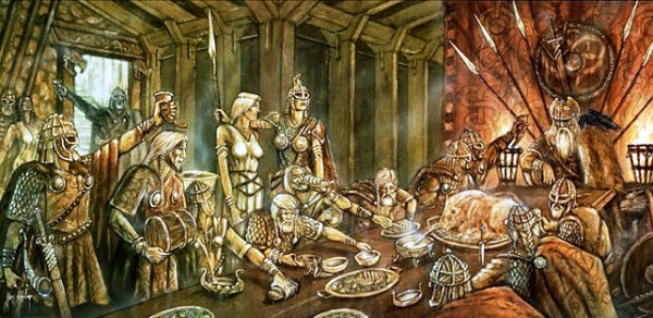 Feast with the gods in Valhalla